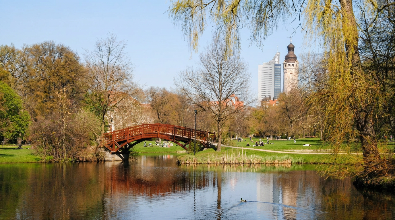 Spaziere im Johannapark
