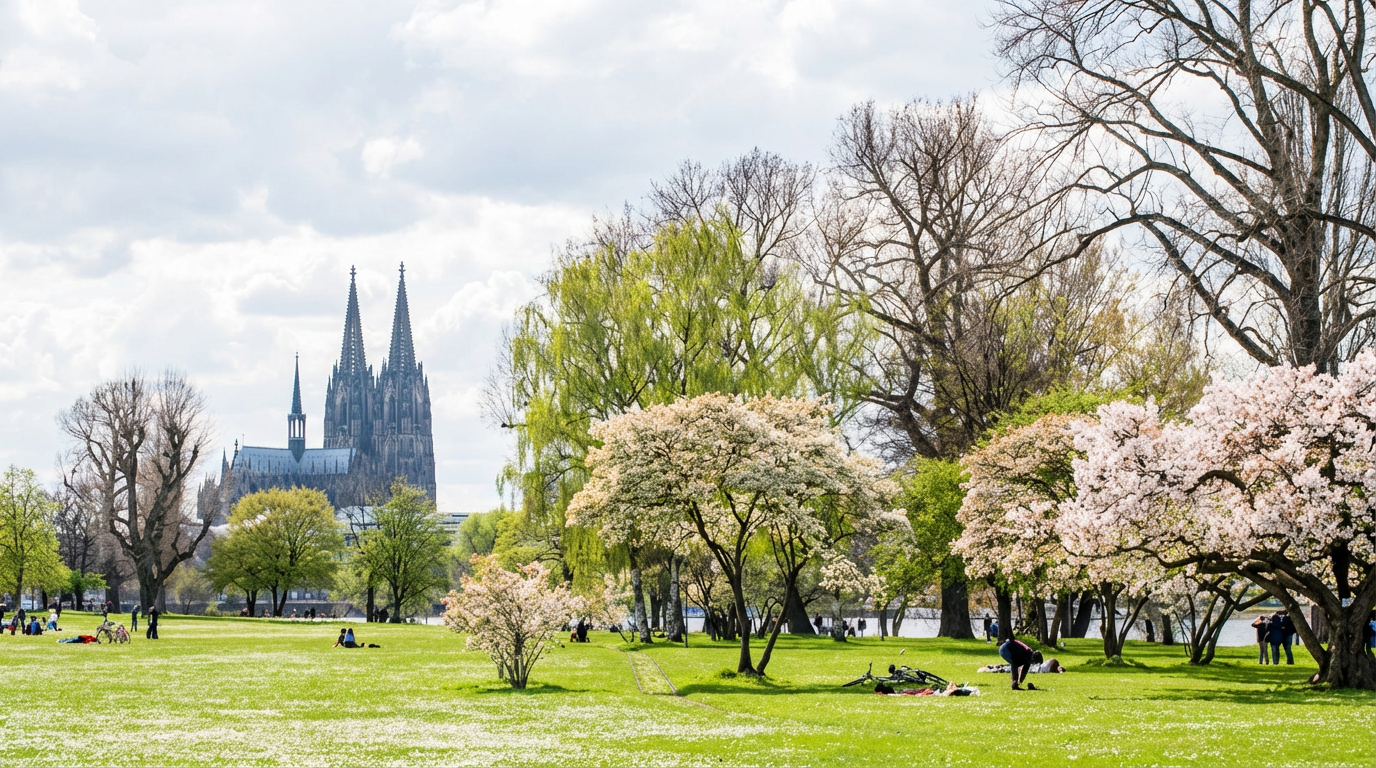 Besuche den Rheinpark