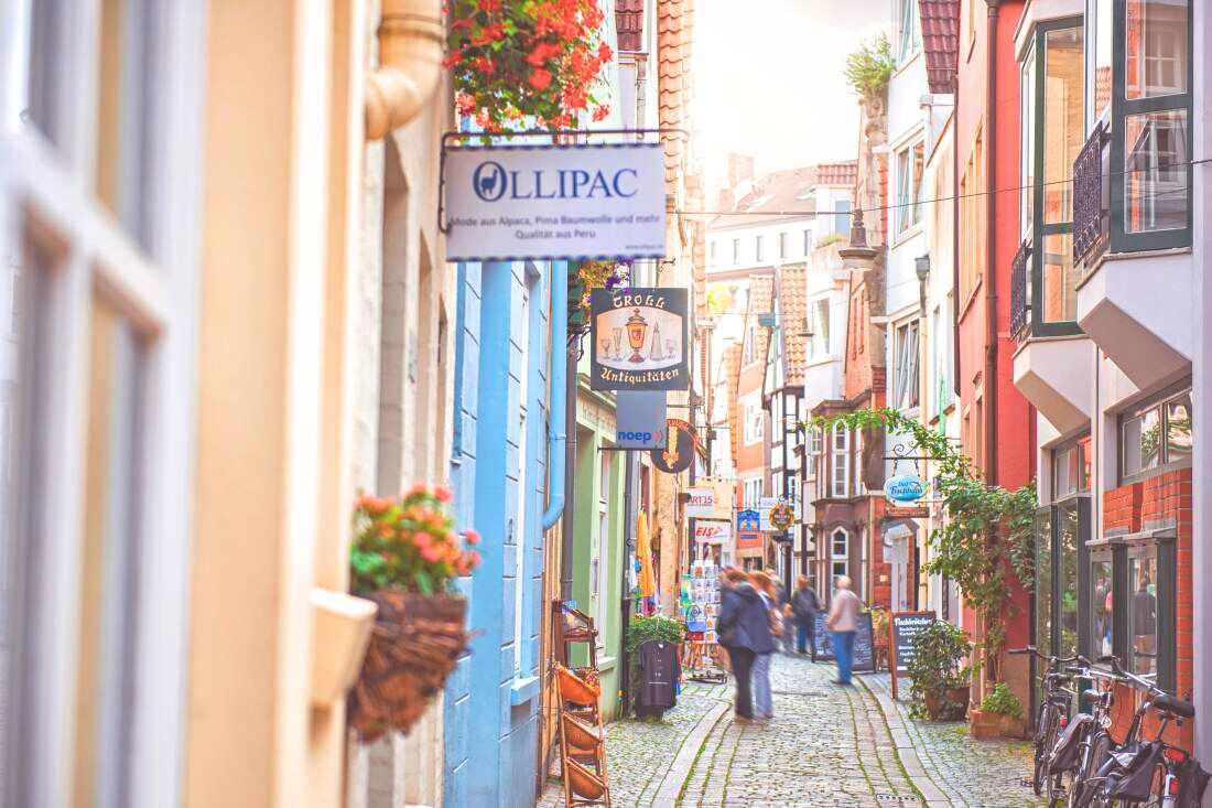 Spaziere durch das älteste Viertel Bremens, dem Schnoor