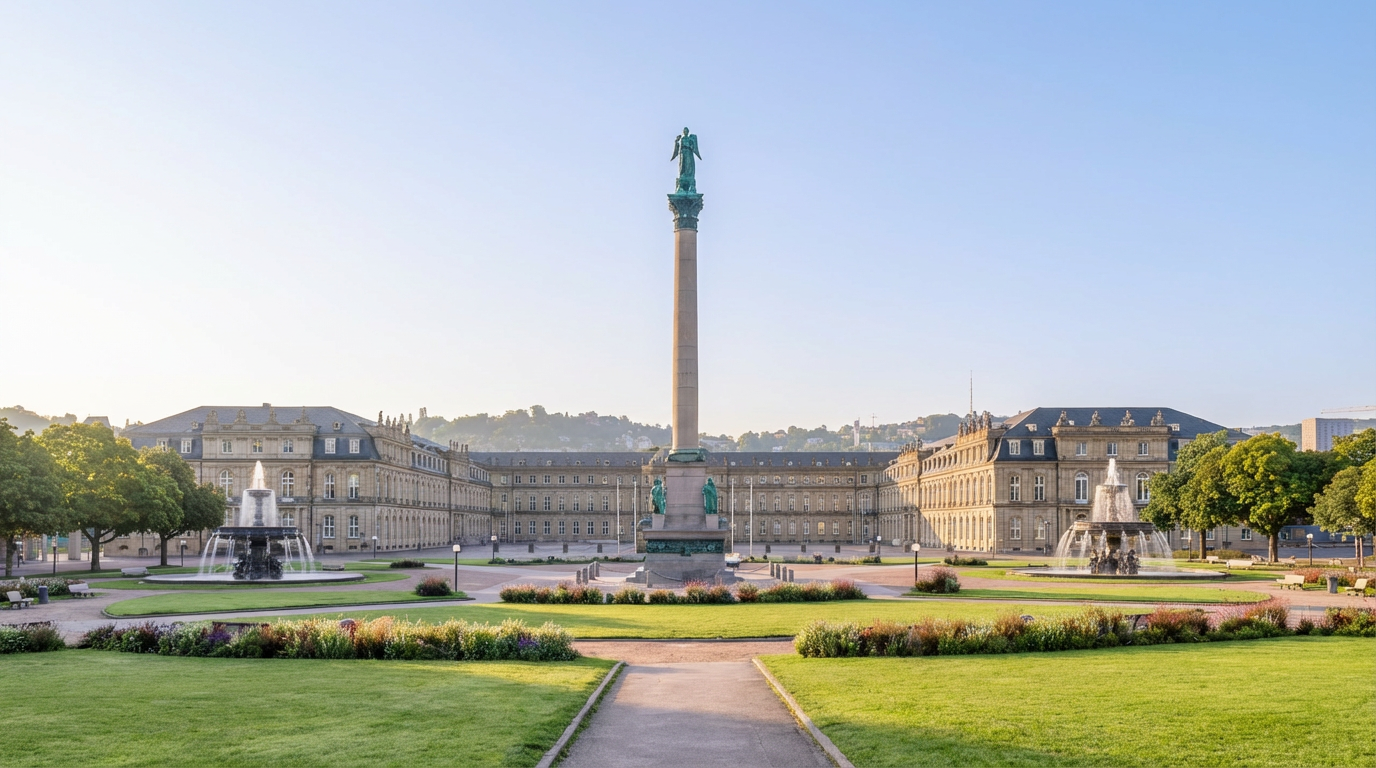 Besichtige den Schlossgarten Stuttgart