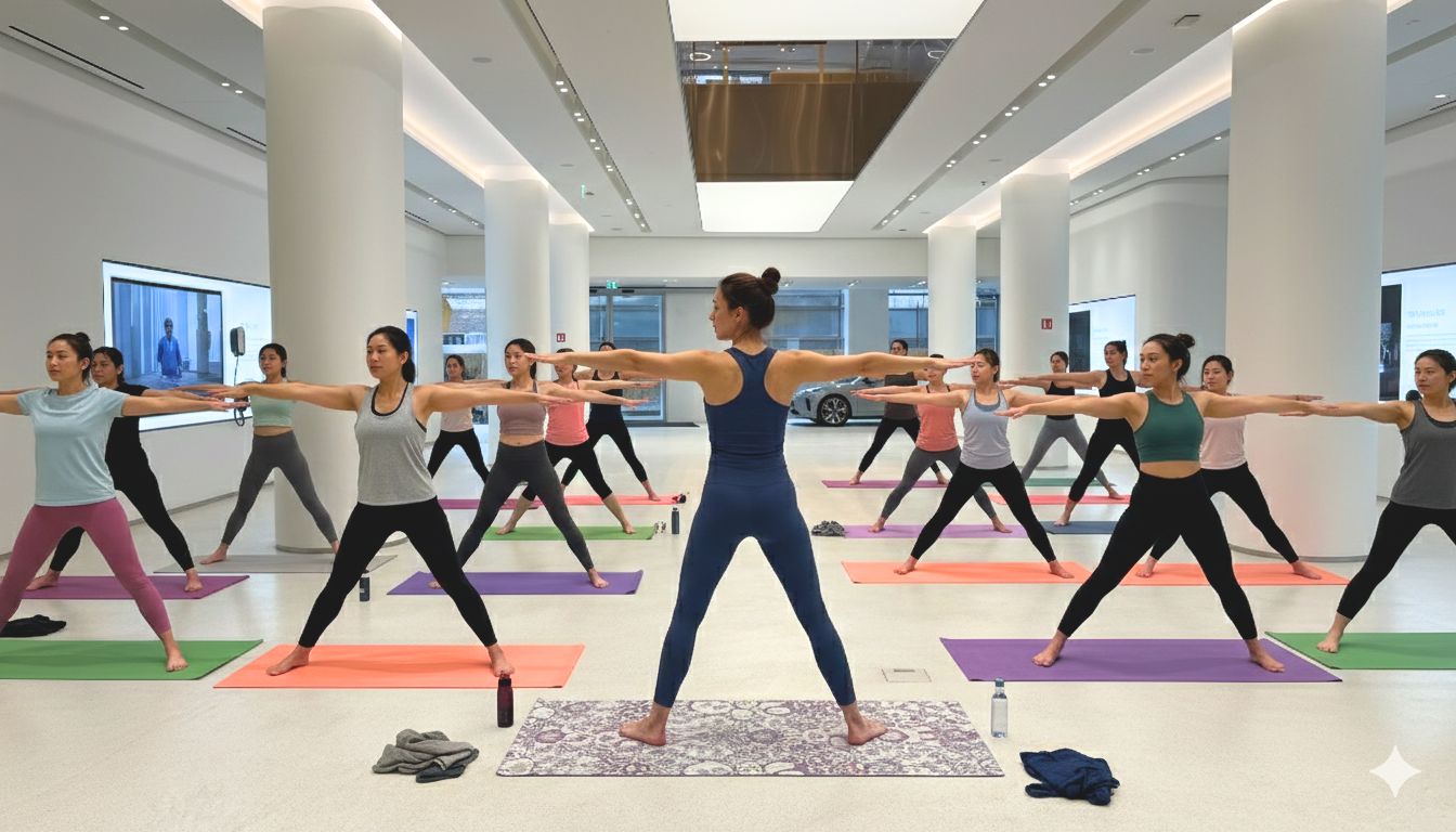 Morning Yoga im futurischen NIO House