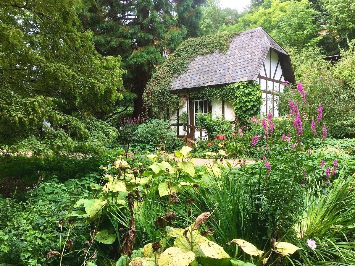 Drehe eine Runde im alten botanischen Garten
