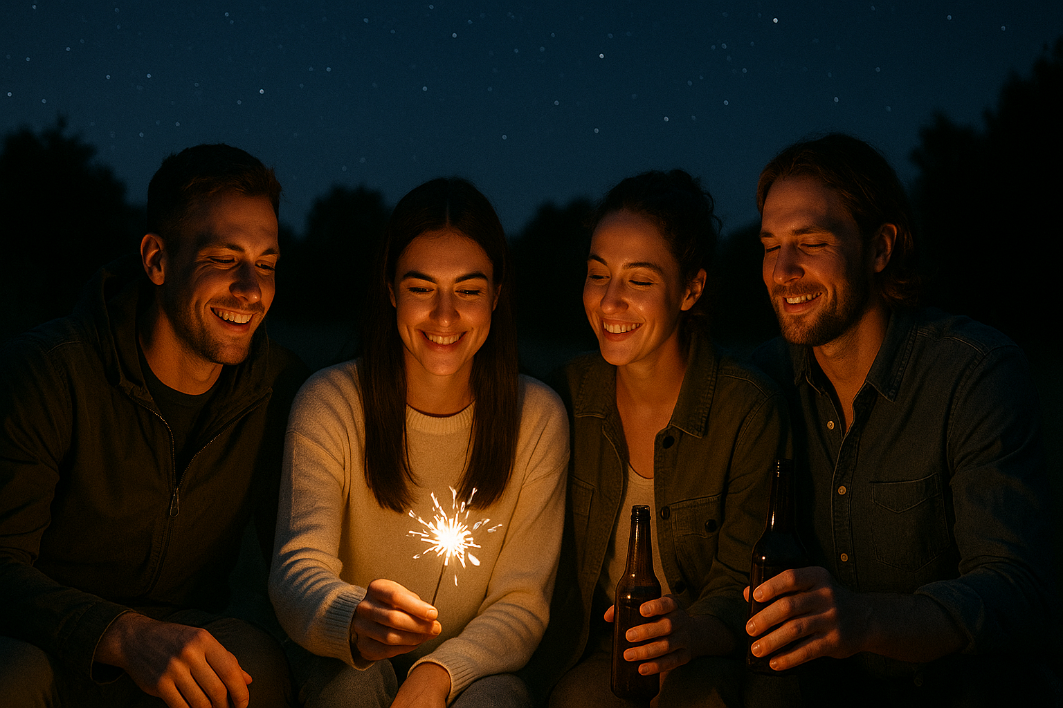 In der späten Nacht